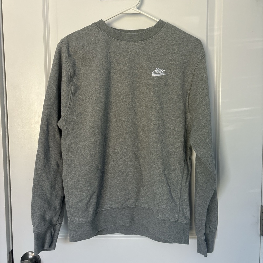 Nike Men's Classic Gray Crewneck Sweater